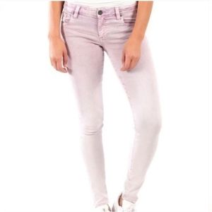 Kut from the Kloth Donna Skinny Denim Jeans Size 0P Petite Lilac Purple